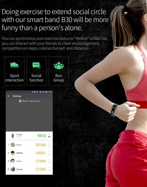 BOZLUN B30 WATERPROOF BLUETOOTH SMART WATCH