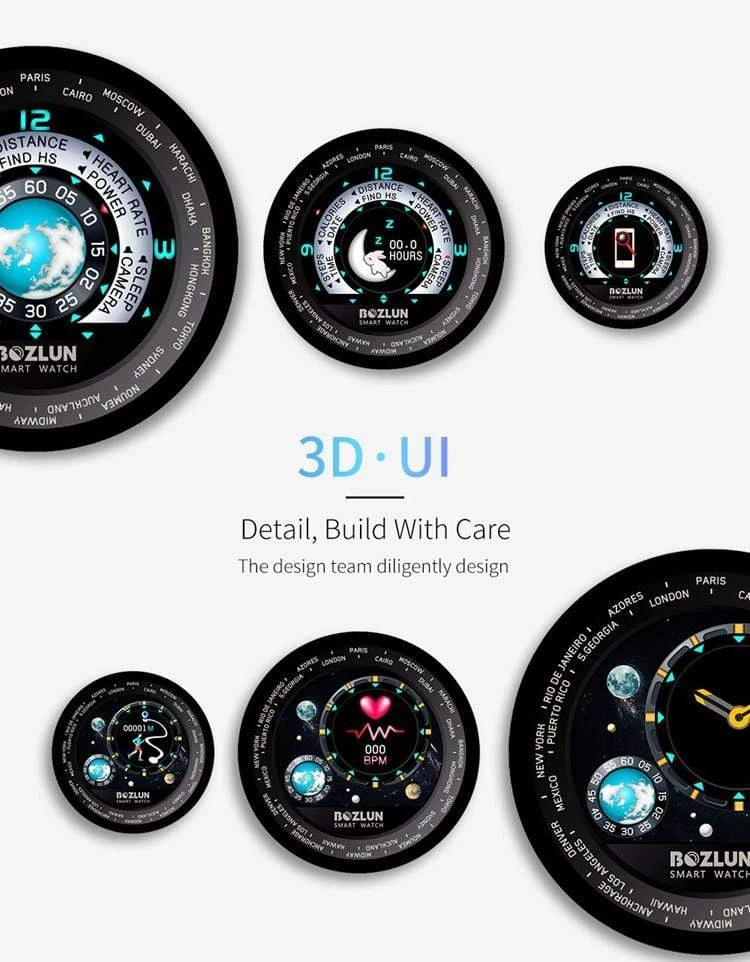 Bozlun W30 3D UI Bluetooth SmartWatch - bozlun-world