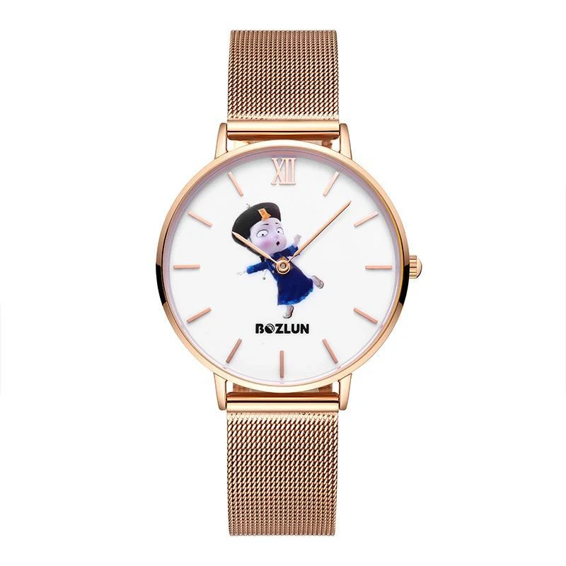 Bozlunofficial Blue Bozlun Chinese Traditional Cartoon Character Watches