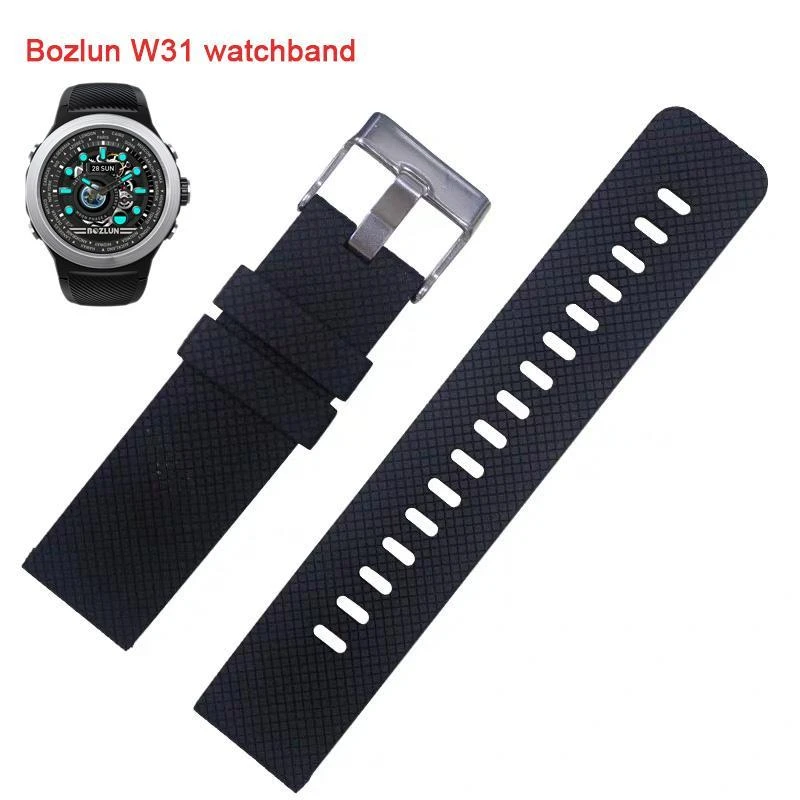 Bozlunofficial BOZLUN W31 Sportwatch-Replacement Band-Black
