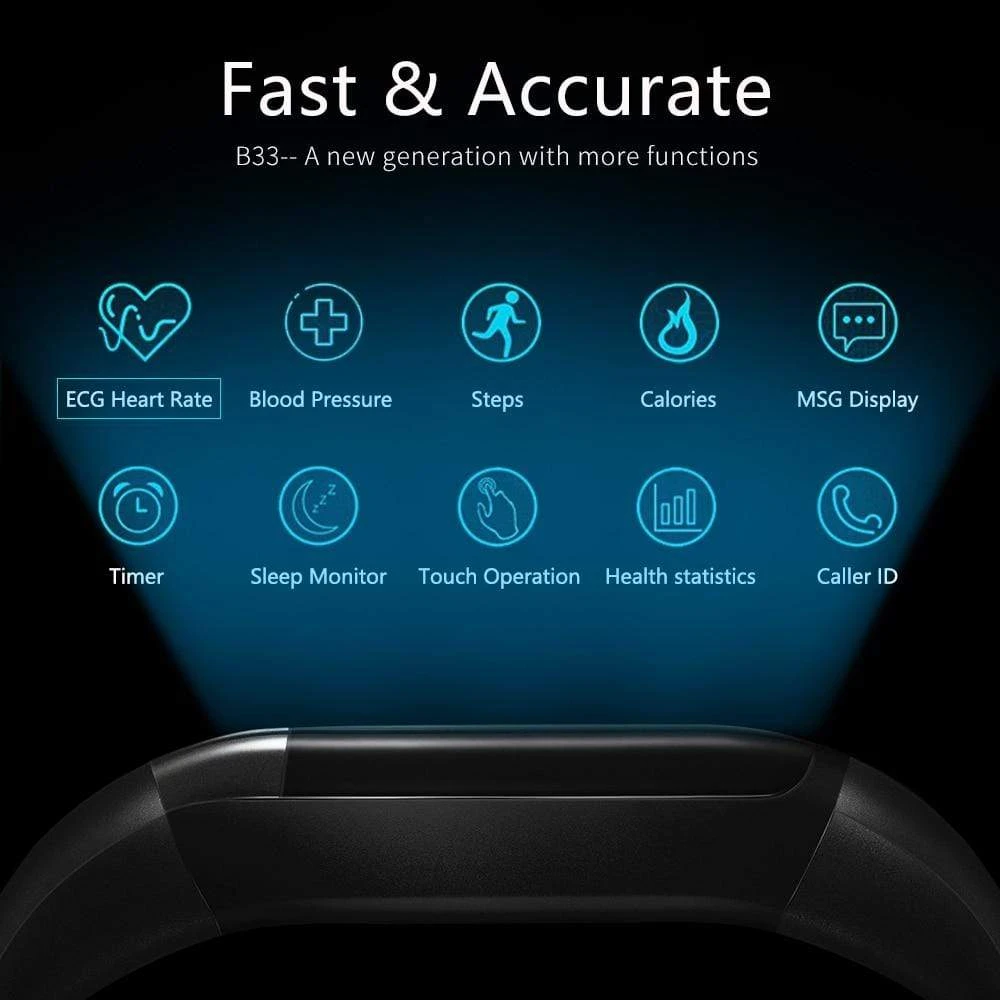 BOZLUN B33 Blood oxygen Monitor Smart Bracelet - bozlun-world